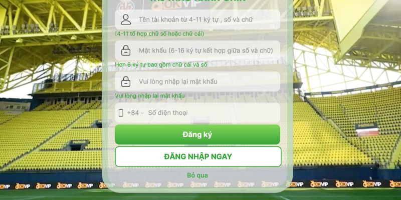 Đăng Ký OK9 - Thả Ga Giải Trí Trực Tuyến Xanh Chín 5 Hoàn tất quy trình tạo tài khoản thần tốc